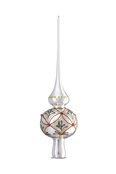 Christmas tree topper - long point with an ornamental pattern