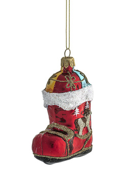 Glass Christmas bauble - Christmas shoe
